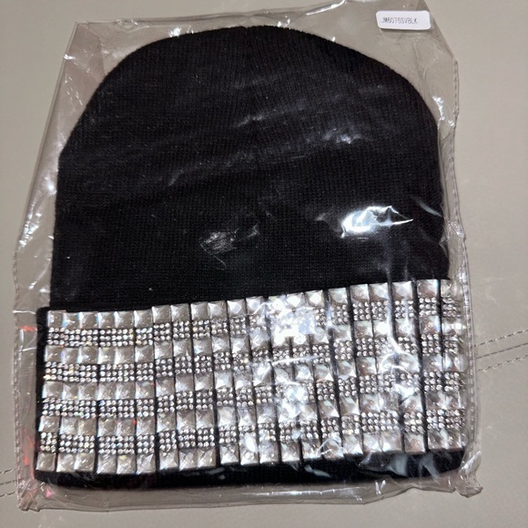 Other - New Bling Black knitted Beanie